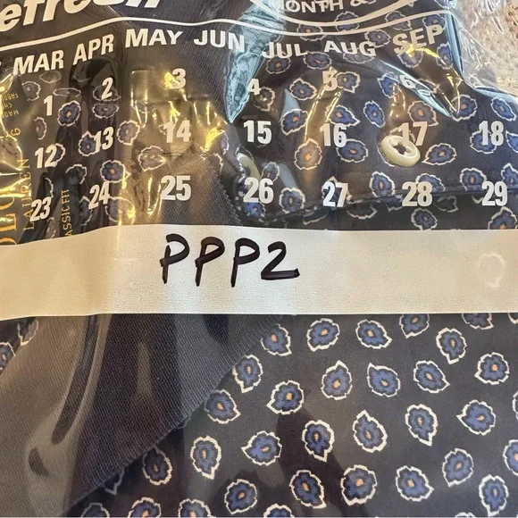 Polo Ralph Lauren Polo Men's Large Blue & White Print Classic Fit Short Sleeve - Picture 12 of 12